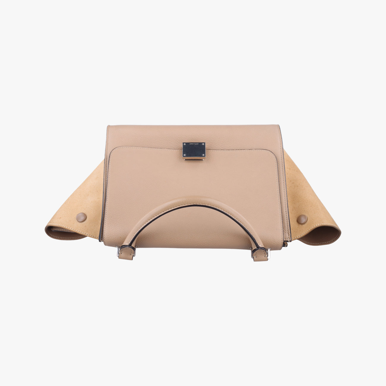 Vintage Celine Trapèze Beige Suede × leather  shoulderbag | stylenewstar