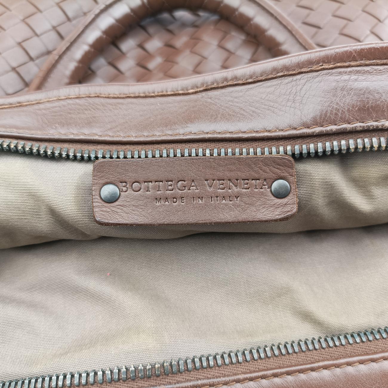 Pre-owned Bottega Veneta Intrecciato Brown lambskin  handbag | stylenewstar