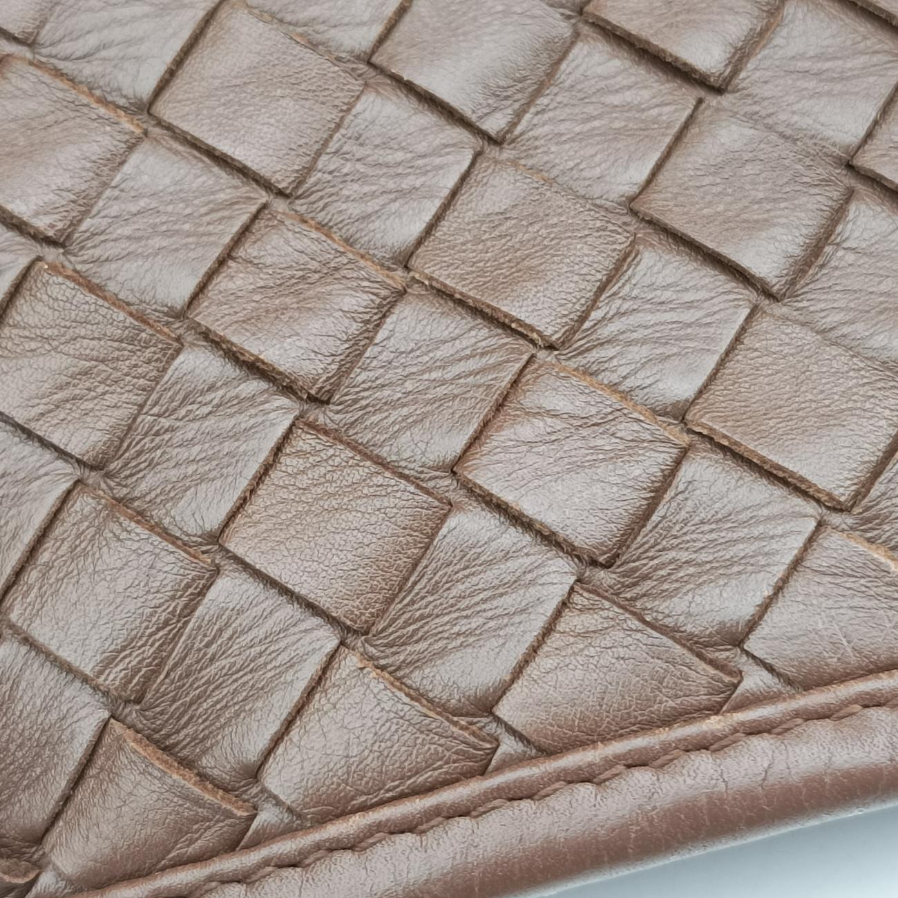 Pre-owned Bottega Veneta Intrecciato Brown lambskin  handbag | stylenewstar