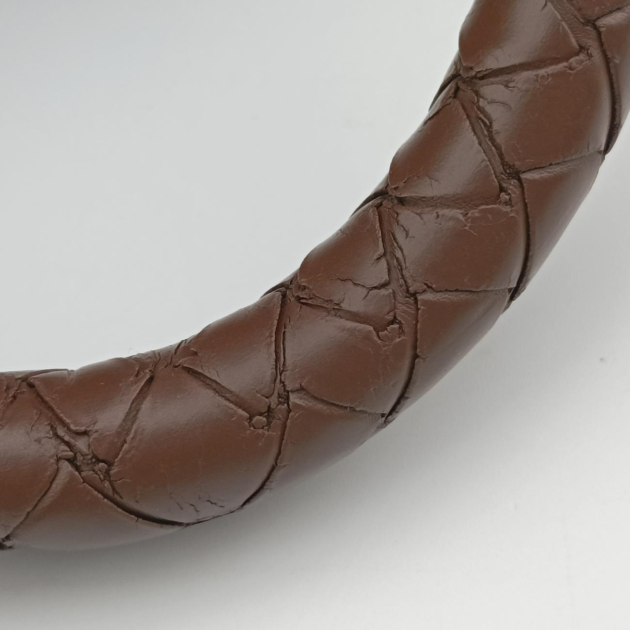 Pre-owned Bottega Veneta Intrecciato Brown lambskin  handbag | stylenewstar