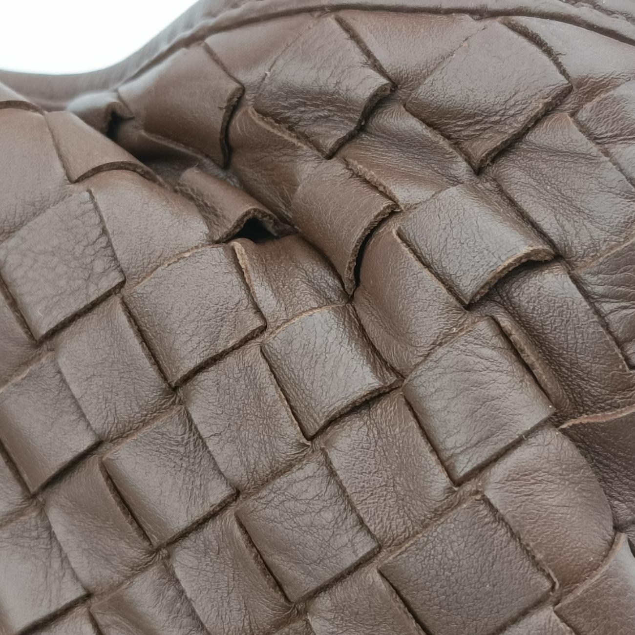 Pre-owned Bottega Veneta Intrecciato Brown lambskin  handbag | stylenewstar