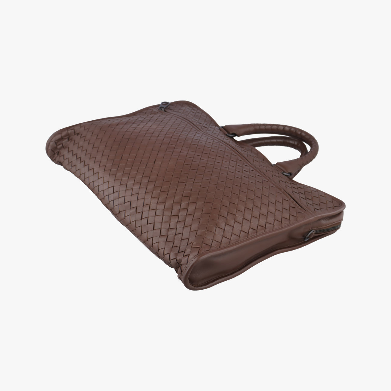 Pre-owned Bottega Veneta Intrecciato Brown lambskin  handbag | stylenewstar