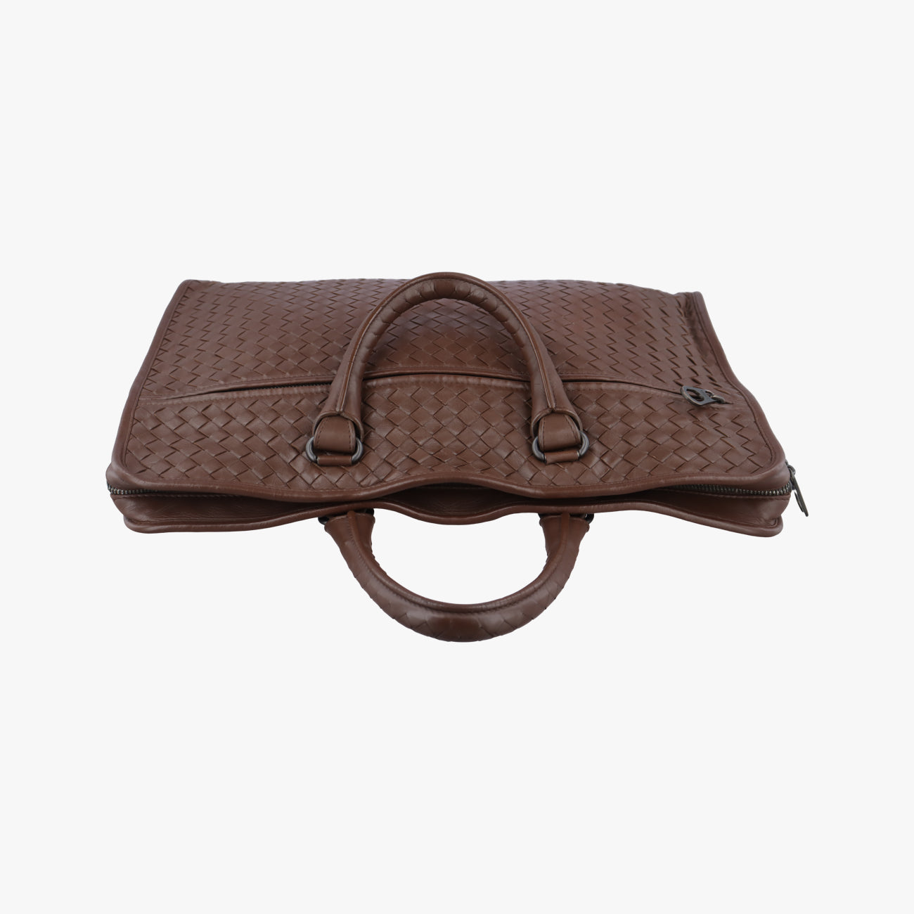 Pre-owned Bottega Veneta Intrecciato Brown lambskin  handbag | stylenewstar