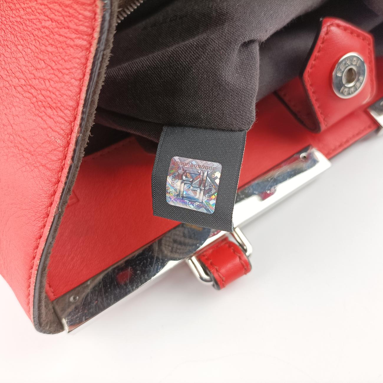 Secondhand Fendi Troisjours Orange Leather 8BH272 handbag | stylenewstar