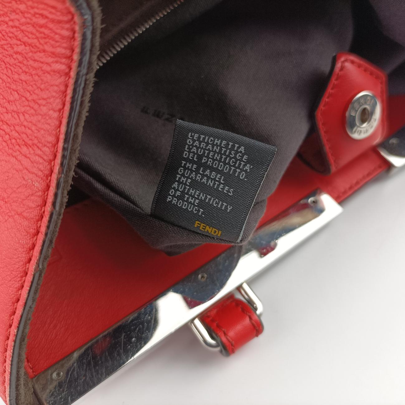 Secondhand Fendi Troisjours Orange Leather 8BH272 handbag | stylenewstar