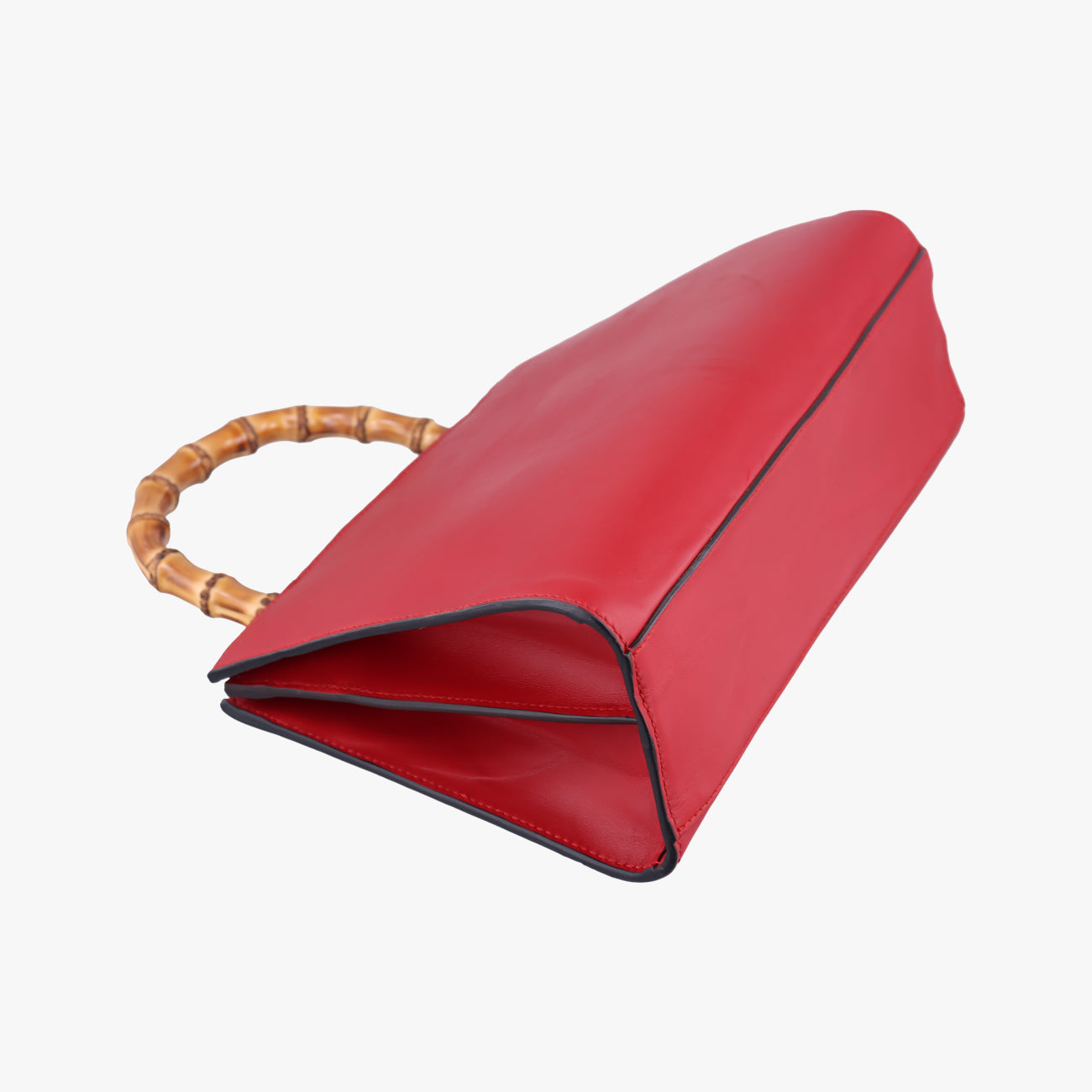 Pre-owned Gucci Bamboo Web Nymphaea Red Leather 459076 shoulderbag | stylenewstar