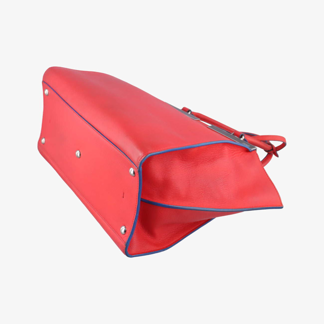 Pre-owned Fendi Troyage Trois Jours Red Leather 8BH279 shoulderbag | stylenewstar