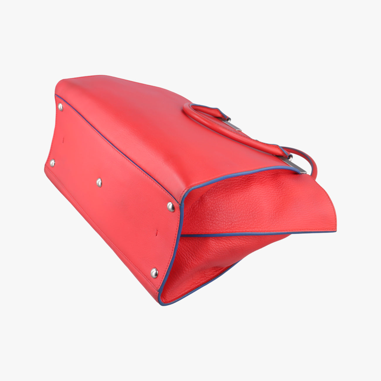 Pre-owned Fendi Troyage Trois Jours Red Leather 8BH279 shoulderbag | stylenewstar