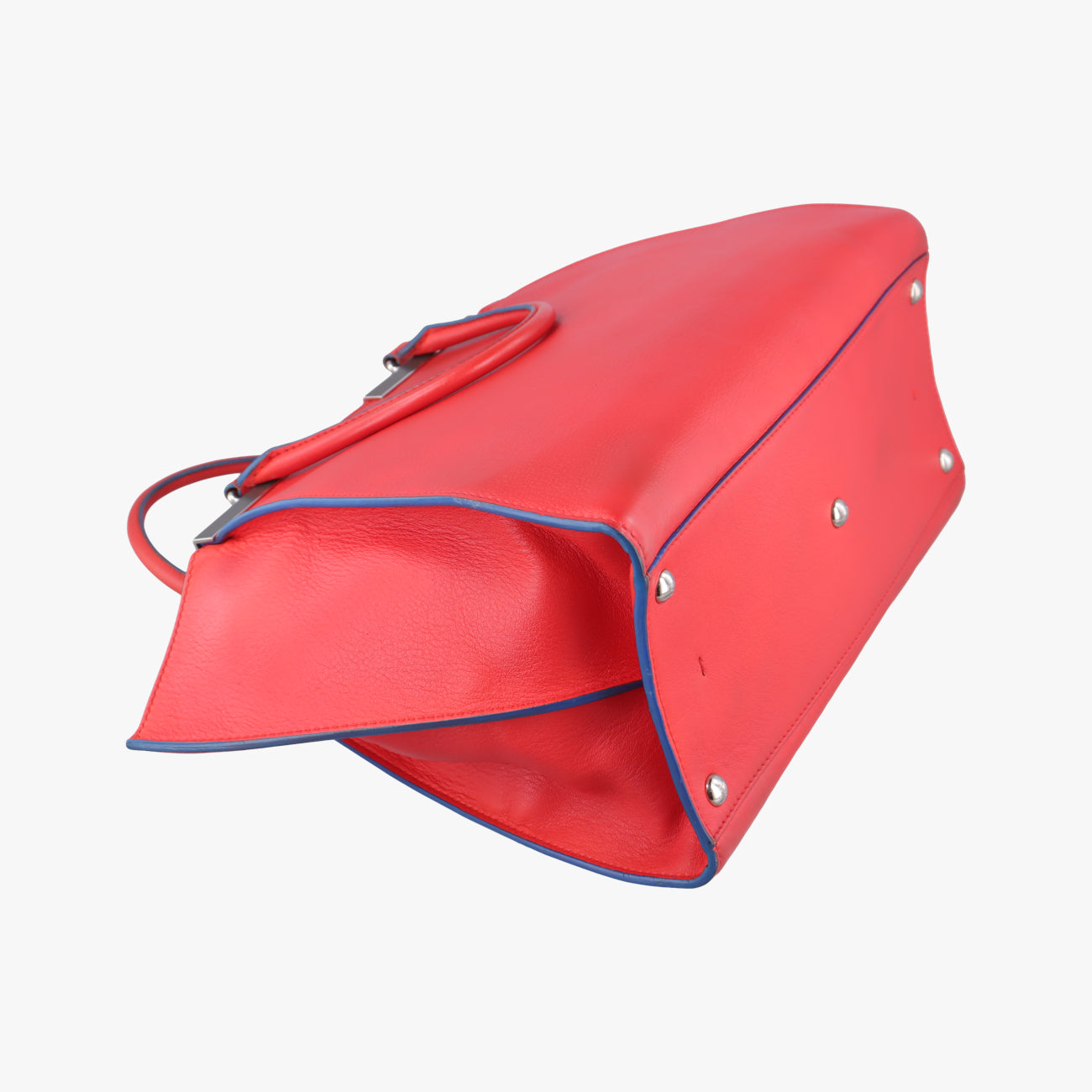 Pre-owned Fendi Troyage Trois Jours Red Leather 8BH279 shoulderbag | stylenewstar