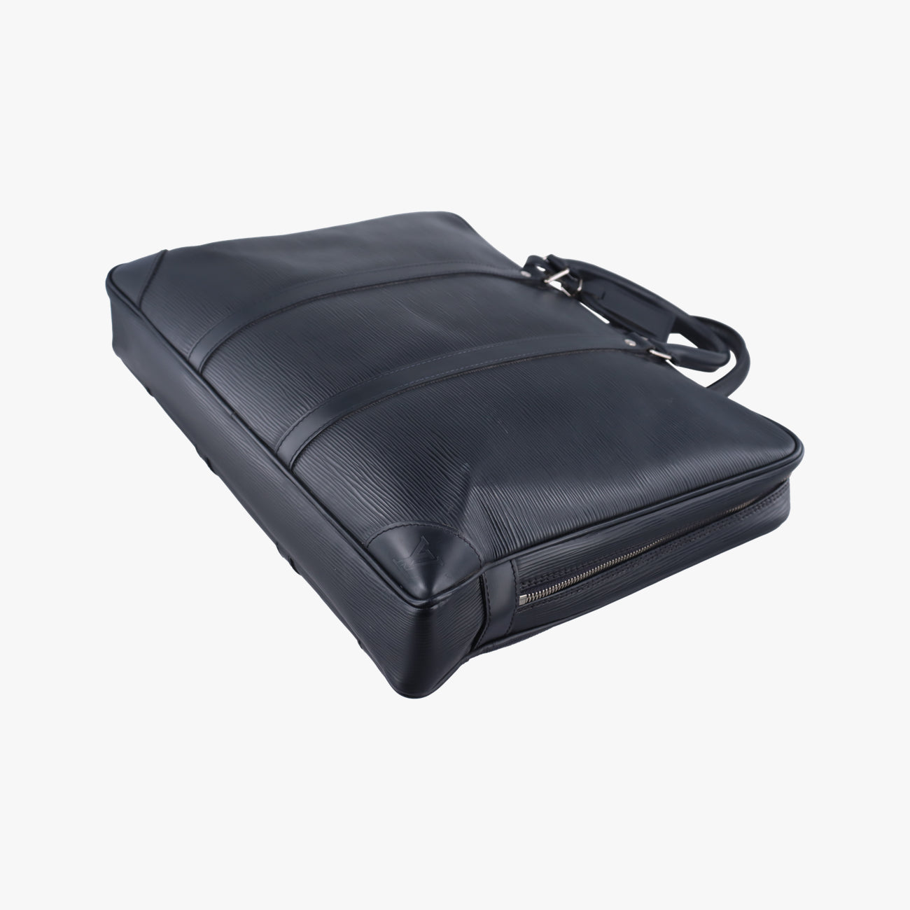 Pre-owned Louis Vuitton Porto Document Voyage Black Epi M59162 handbag | stylenewstar