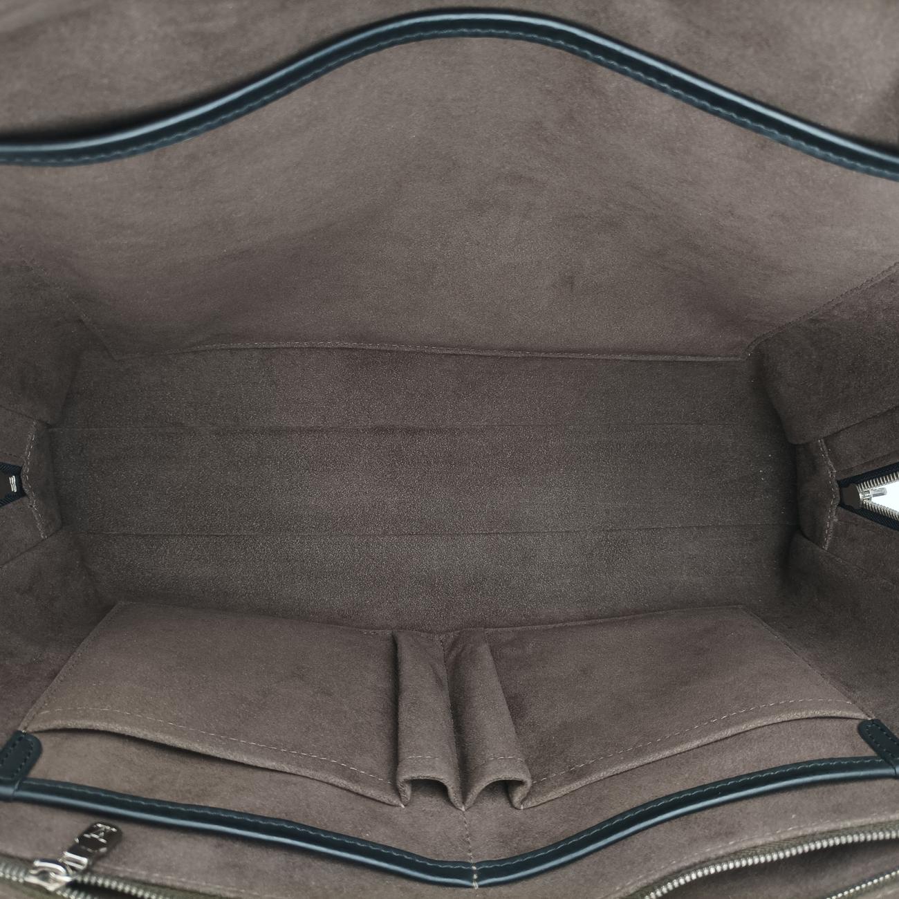 Pre-owned Louis Vuitton Porto Document Voyage Black Epi M59162 handbag | stylenewstar