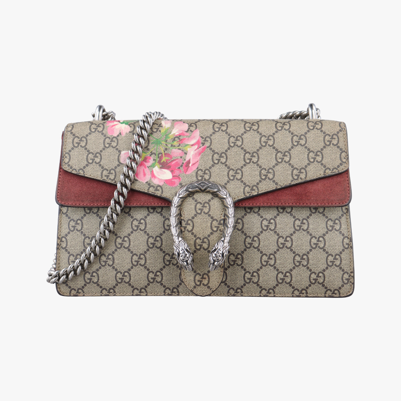 Pre-owned Gucci Dionysus beige×red×multicolor PVC coated canvas 400249 shoulderbag | stylenewstar