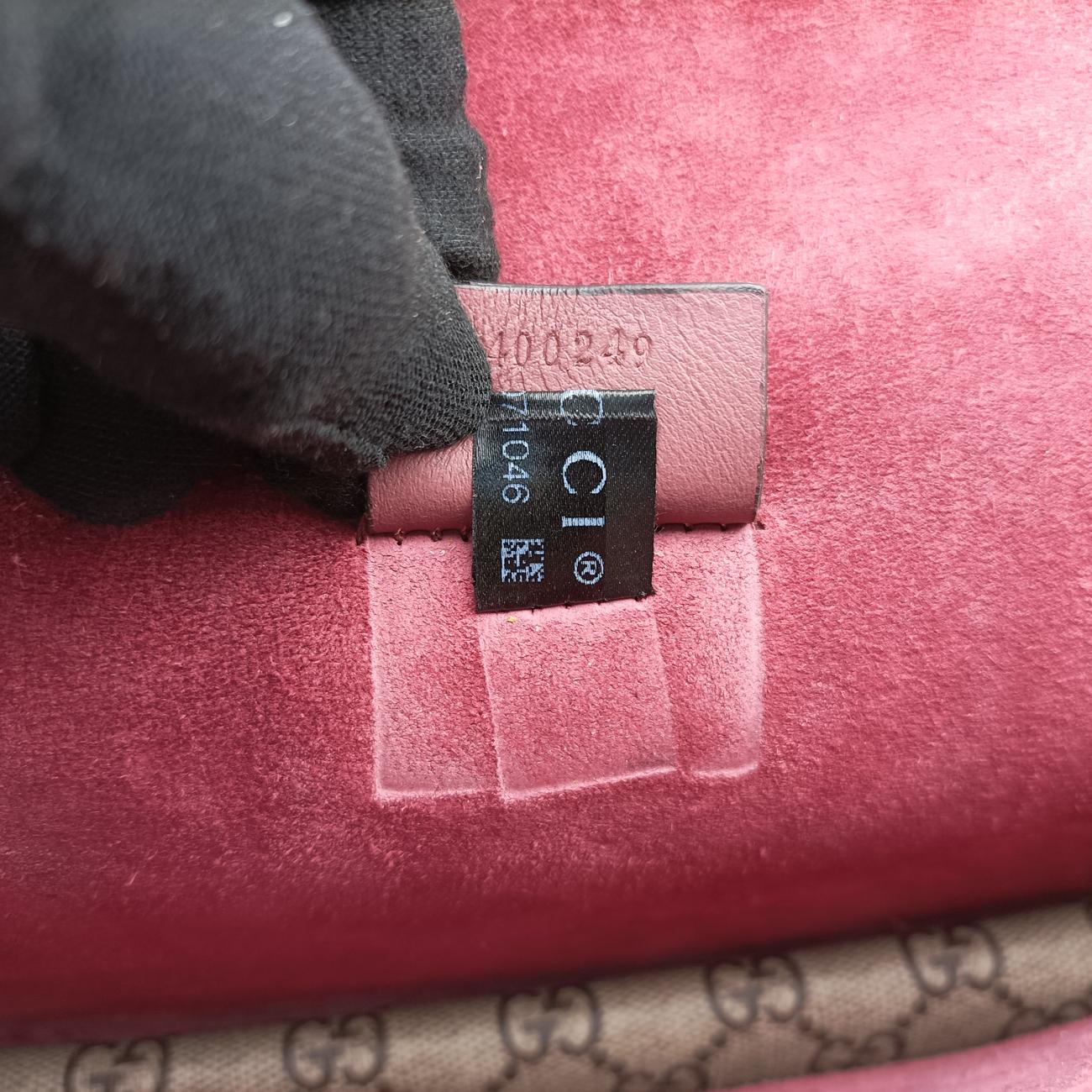 Pre-owned Gucci Dionysus beige×red×multicolor PVC coated canvas 400249 shoulderbag | stylenewstar