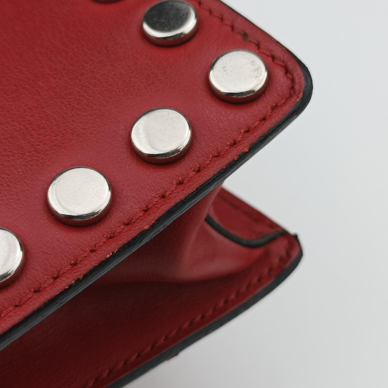 Pre-owned Prada Comic Print Black x Red x Multicolor leather 1BD121 shoulderbag | stylenewstar