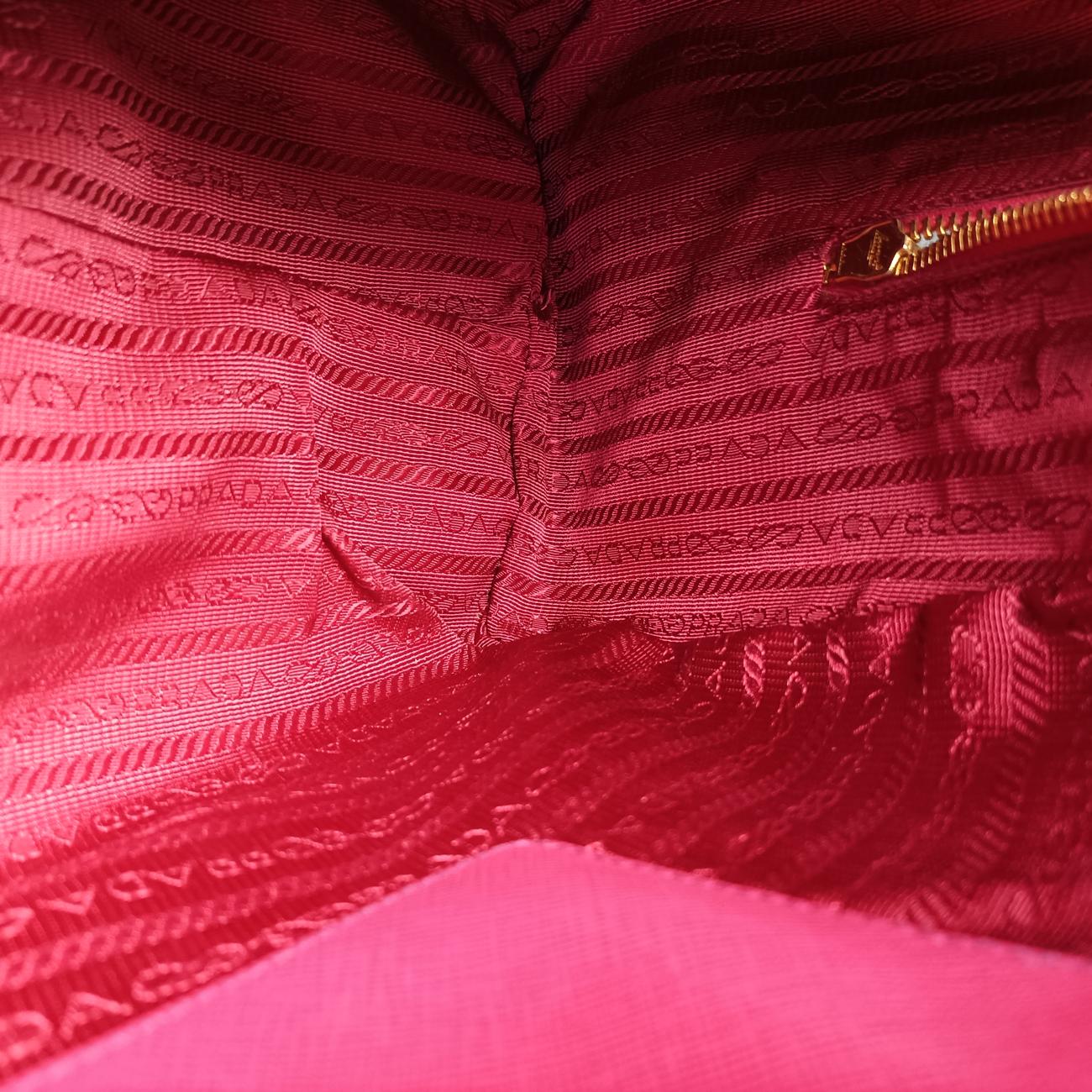 Pre-owned Prada Mini Boston Bowler Pink SAFFIANO Leather BL0823 shoulderbag | stylenewstar