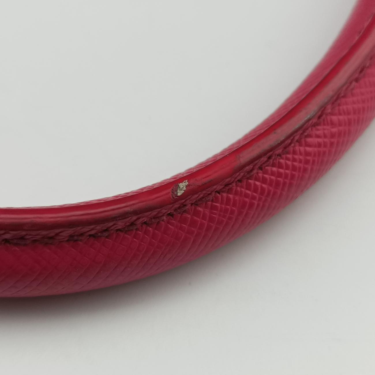 Pre-owned Prada Mini Boston Bowler Pink SAFFIANO Leather BL0823 shoulderbag | stylenewstar