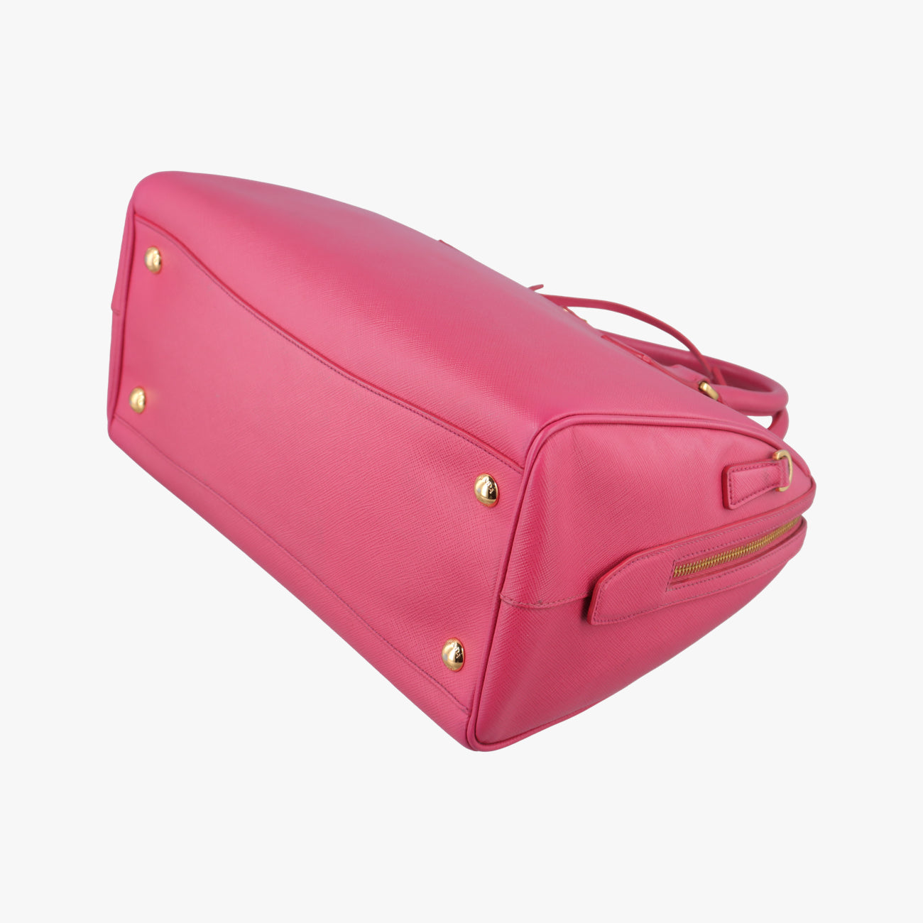 Pre-owned Prada Mini Boston Bowler Pink SAFFIANO Leather BL0823 shoulderbag | stylenewstar
