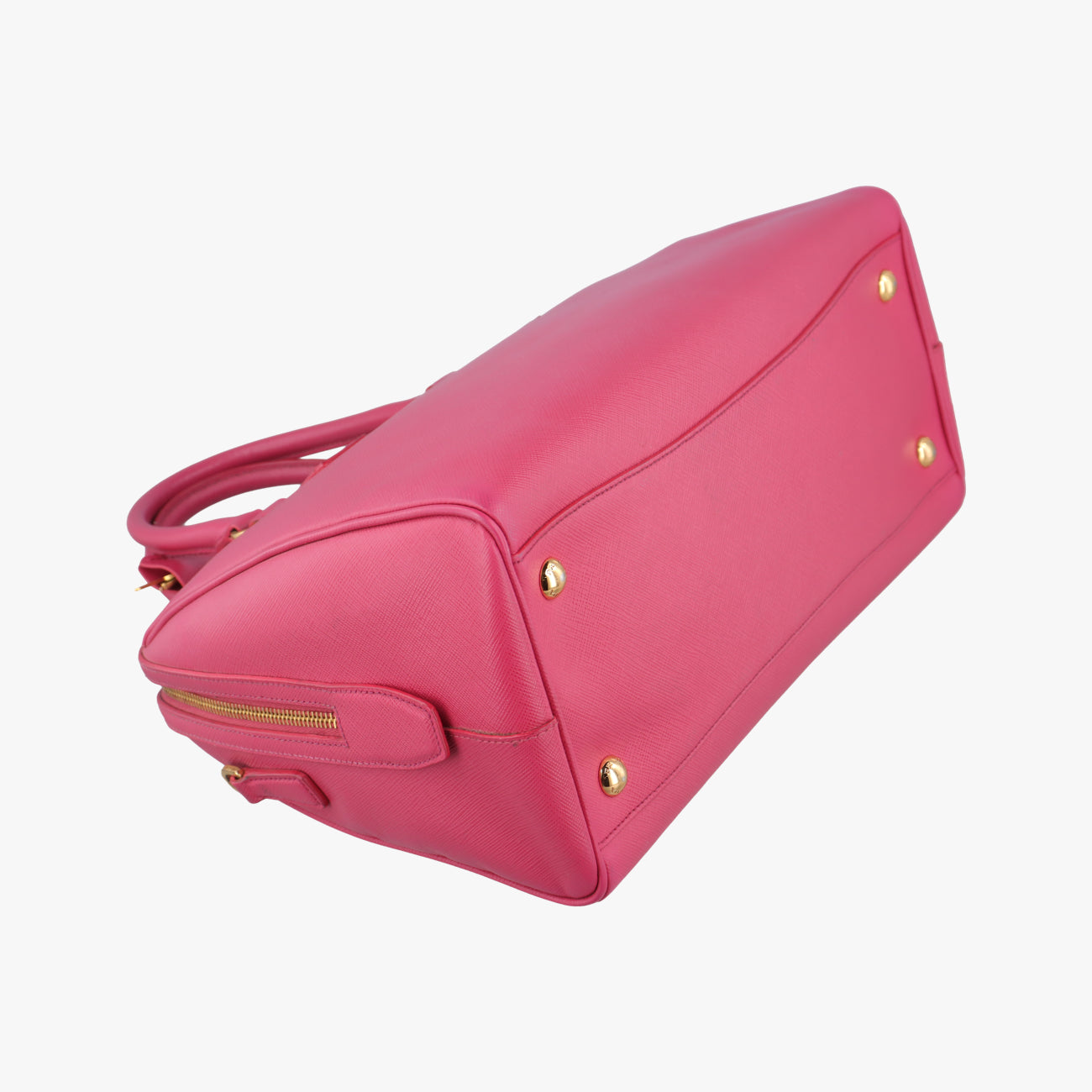 Pre-owned Prada Mini Boston Bowler Pink SAFFIANO Leather BL0823 shoulderbag | stylenewstar