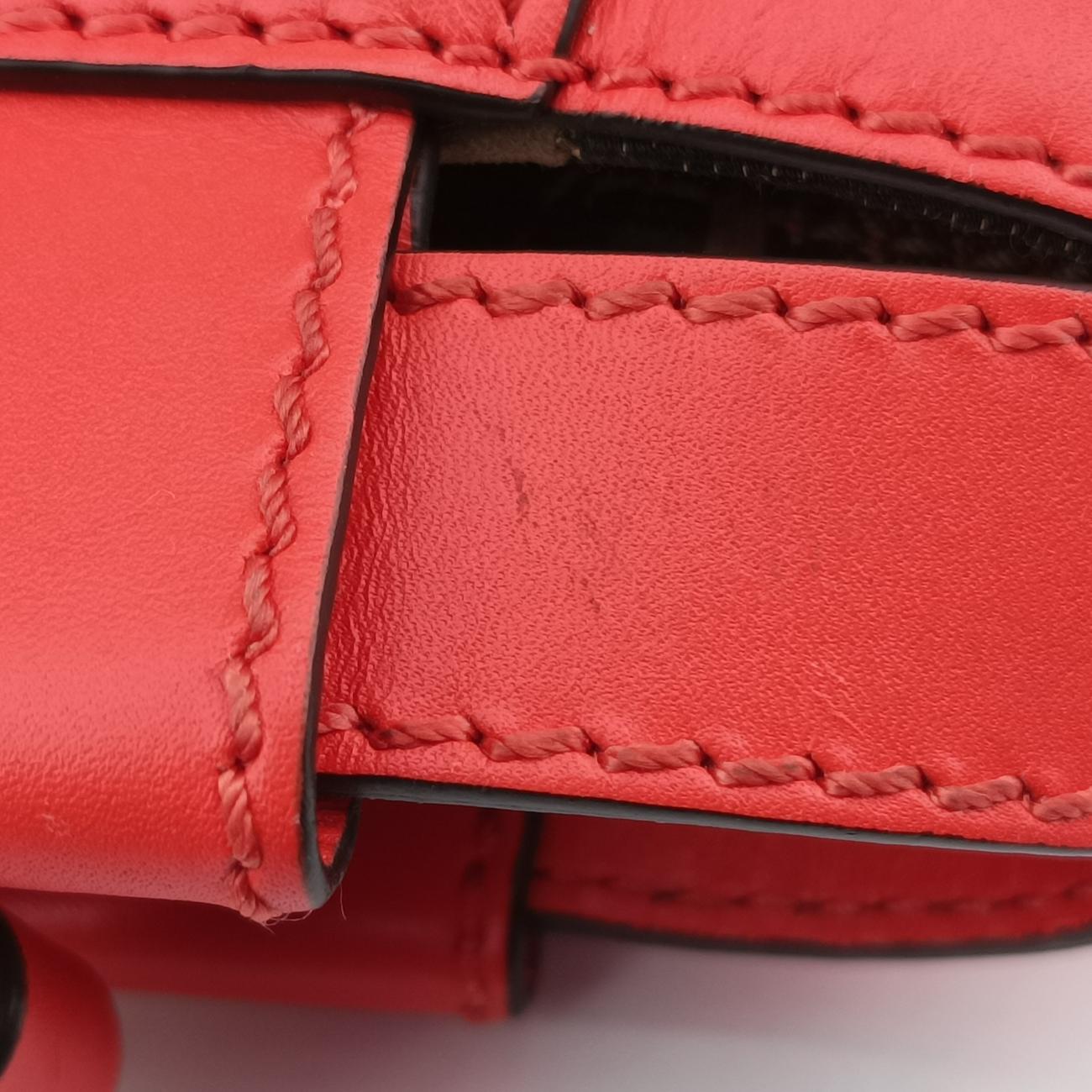 Pre-owned Fendi PEEKABOO Orange Leather 8BN226 shoulderbag | stylenewstar