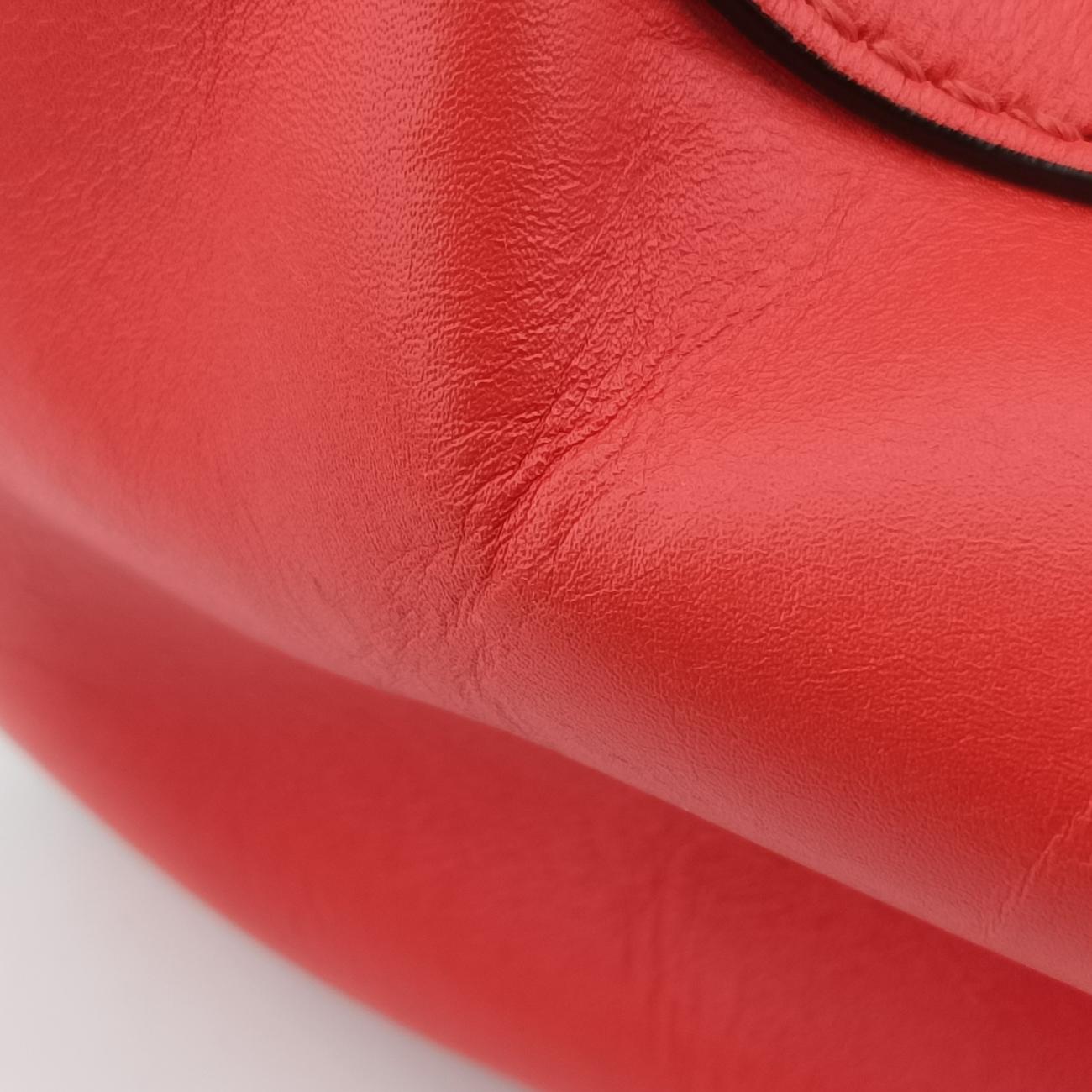 Pre-owned Fendi PEEKABOO Orange Leather 8BN226 shoulderbag | stylenewstar