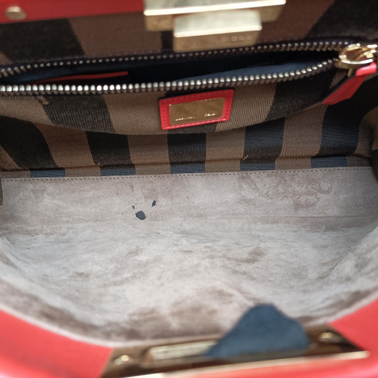 Pre-owned Fendi PEEKABOO Orange Leather 8BN226 shoulderbag | stylenewstar