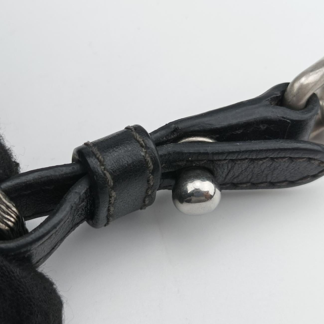 Pre-owned Prada Cahier Red×Black Leather 1BH018 shoulderbag | stylenewstar