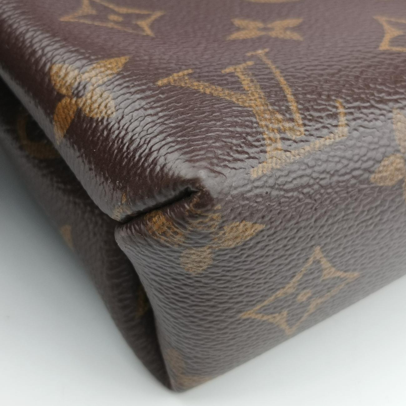 Secondhand Louis Vuitton PALLAS chain brown×Aurore Monogram Canvas×calf leather M41200 shoulderbag | stylenewstar