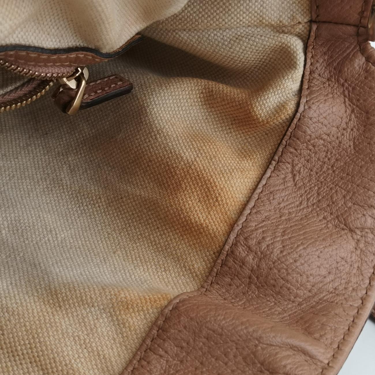 Vintage Gucci Guccissima Bree Beige×Brown PVC coated canvas 353120 shoulderbag | stylenewstar