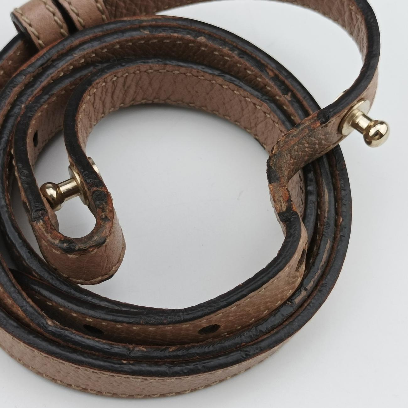 Vintage Gucci Guccissima Bree Beige×Brown PVC coated canvas 353120 shoulderbag | stylenewstar