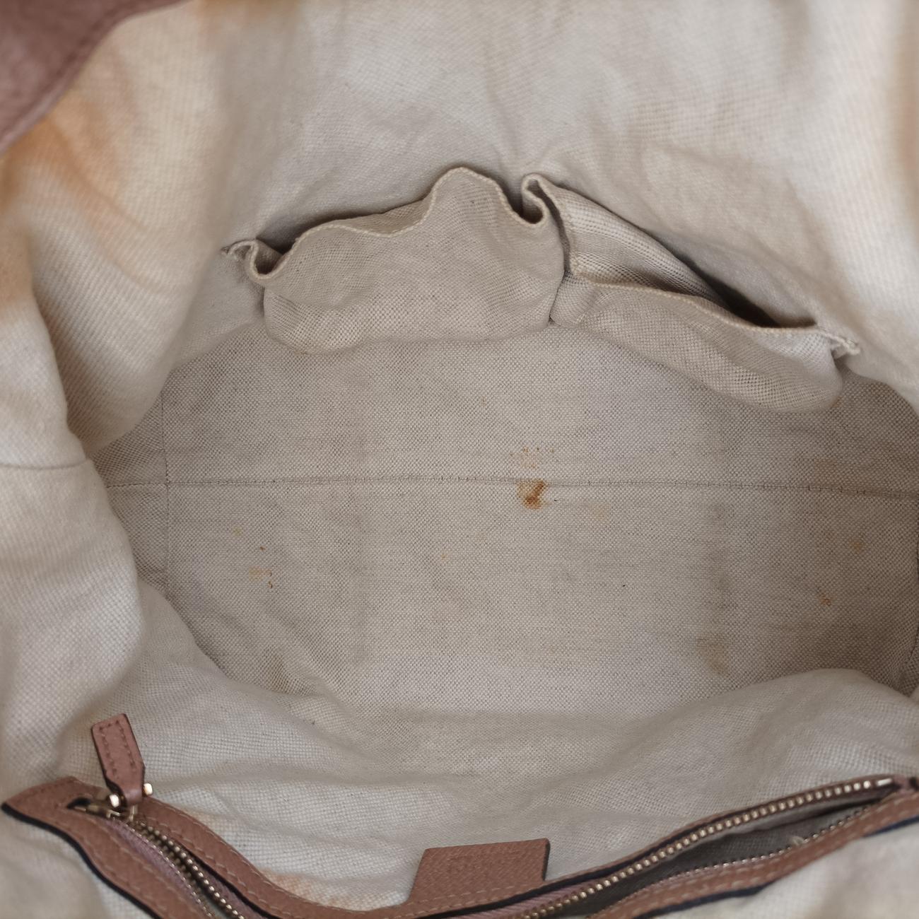 Vintage Gucci Guccissima Bree Beige×Brown PVC coated canvas 353120 shoulderbag | stylenewstar