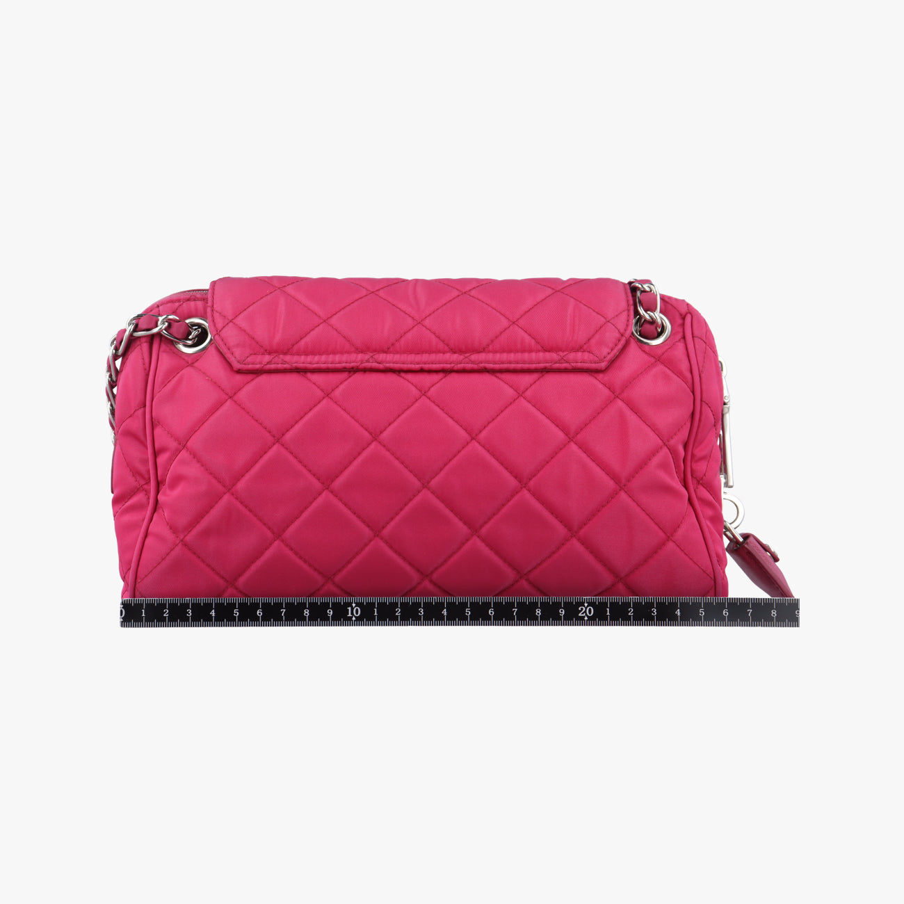 Pre-owned Prada Stitched quilting Rose nylon BR4965 shoulderbag | stylenewstar