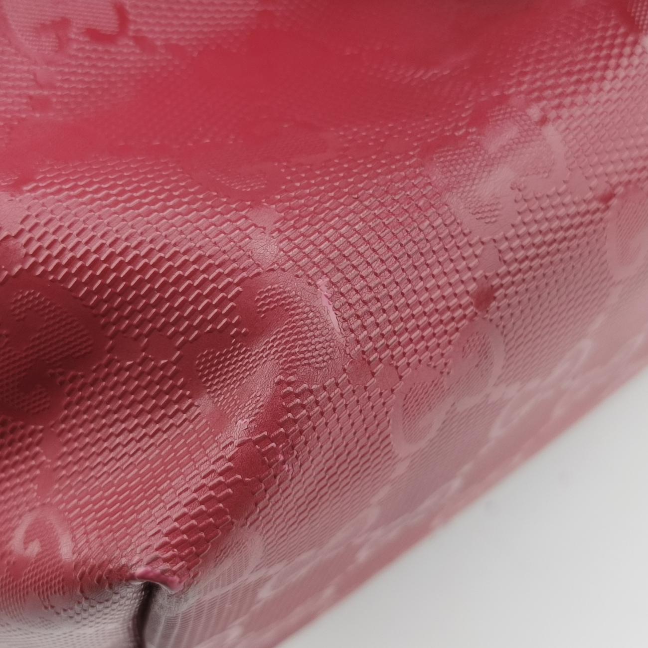 Pre-owned Gucci GG Imprime Red Leather 211138 shoulderbag | stylenewstar