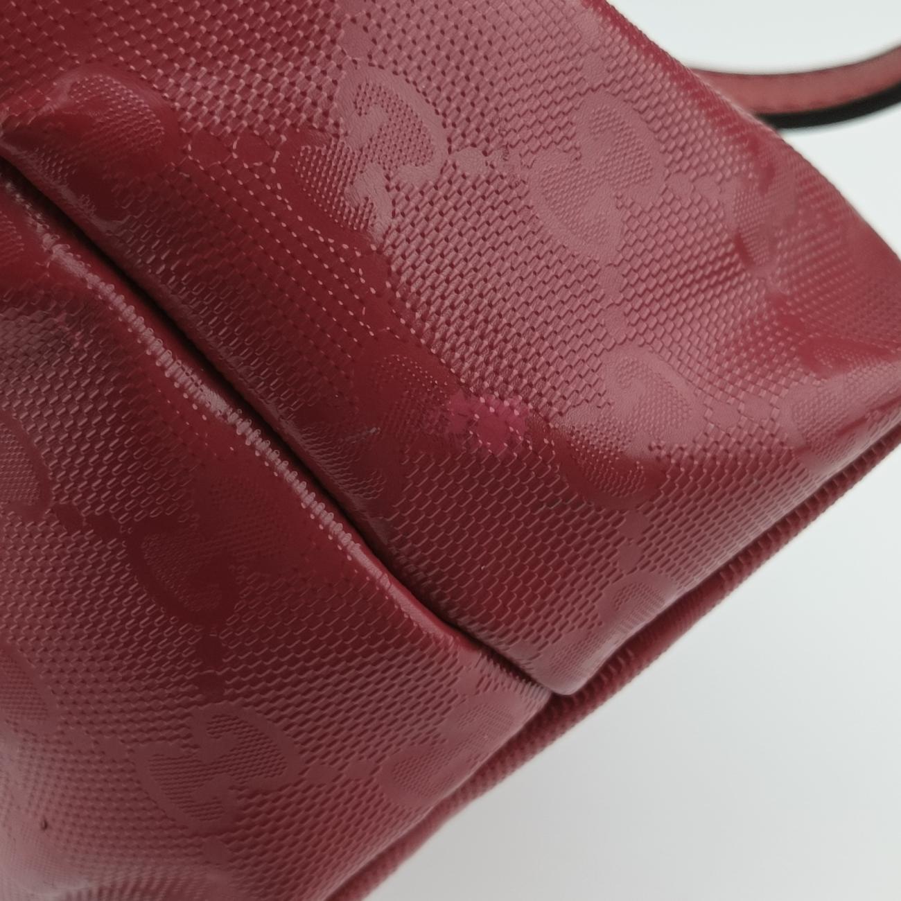 Pre-owned Gucci GG Imprime Red Leather 211138 shoulderbag | stylenewstar
