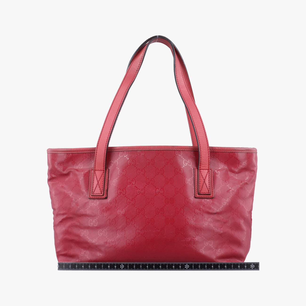 Pre-owned Gucci GG Imprime Red Leather 211138 shoulderbag | stylenewstar