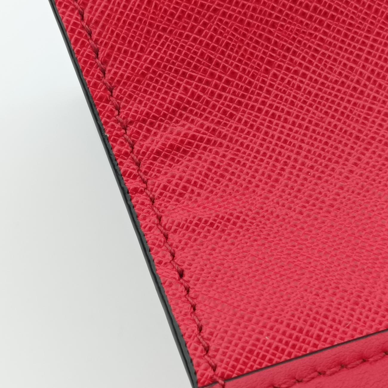 Pre-owned Prada Paradigm Bag Red saffiano leather  shoulderbag | stylenewstar