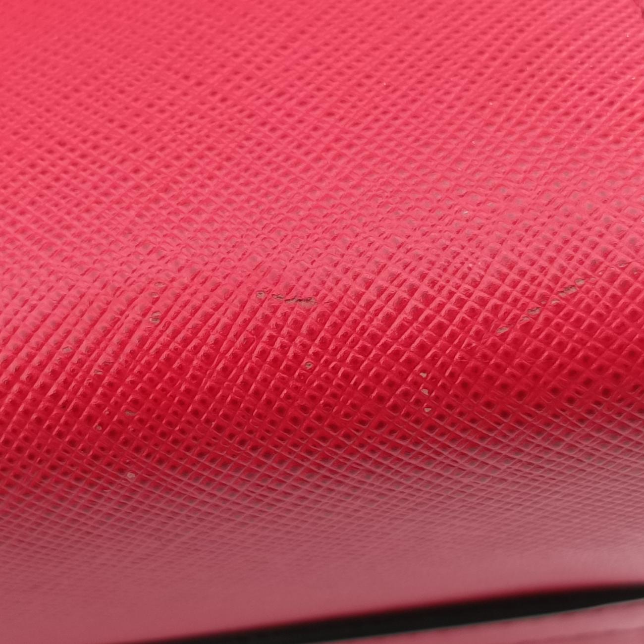 Pre-owned Prada Paradigm Bag Red saffiano leather  shoulderbag | stylenewstar