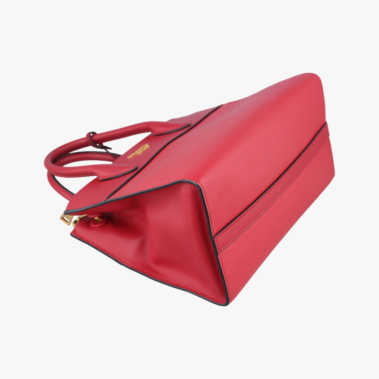 Pre-owned Prada Paradigm Bag Red saffiano leather  shoulderbag | stylenewstar