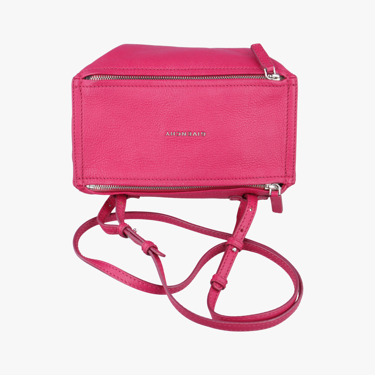 Pre-owned Givenchy Pandora Pink leather  shoulderbag | stylenewstar