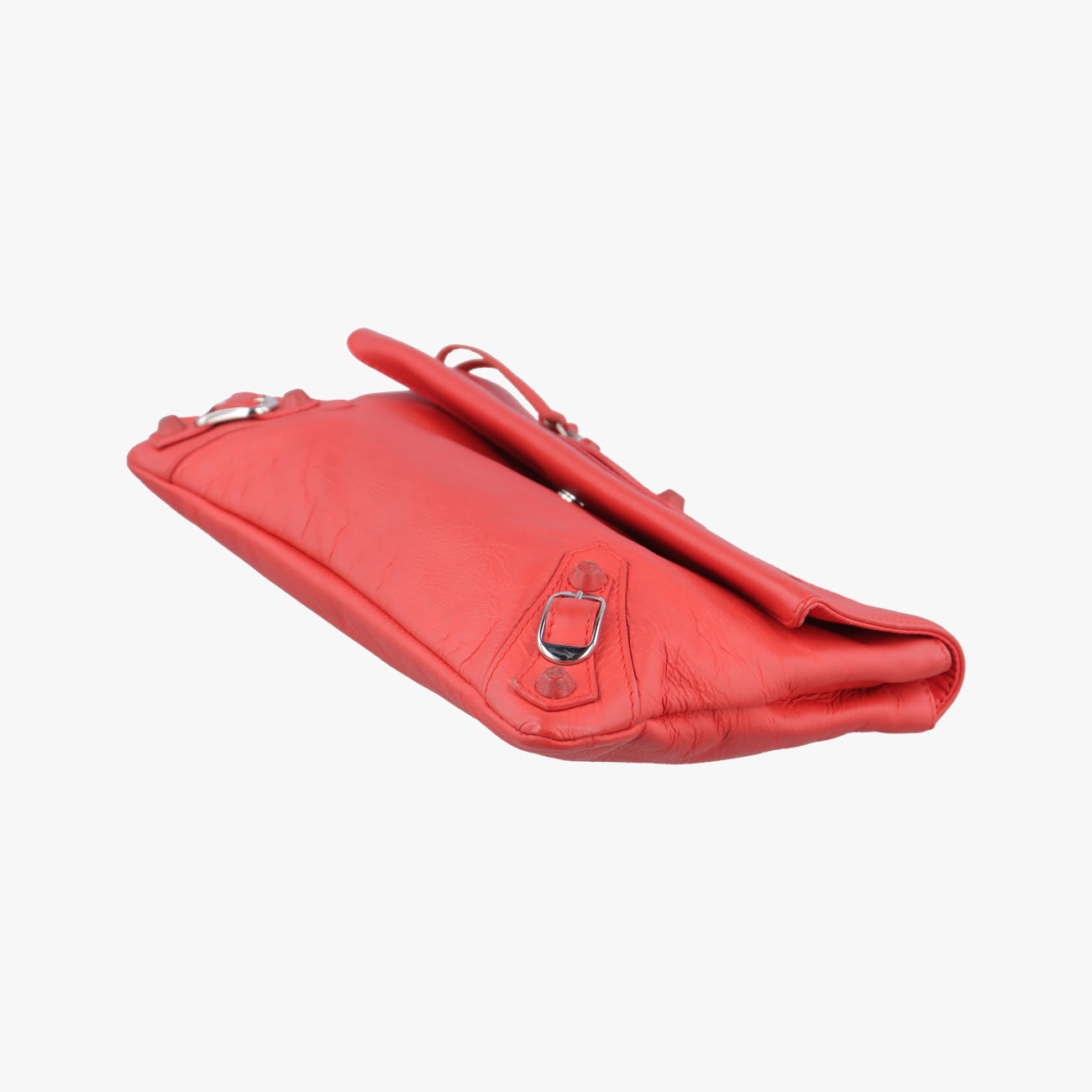 Secondhand Balenciaga Envelop Orange Leather  clutchbag | stylenewstar