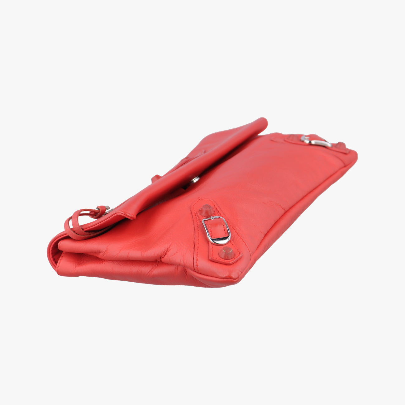 Secondhand Balenciaga Envelop Orange Leather  clutchbag | stylenewstar