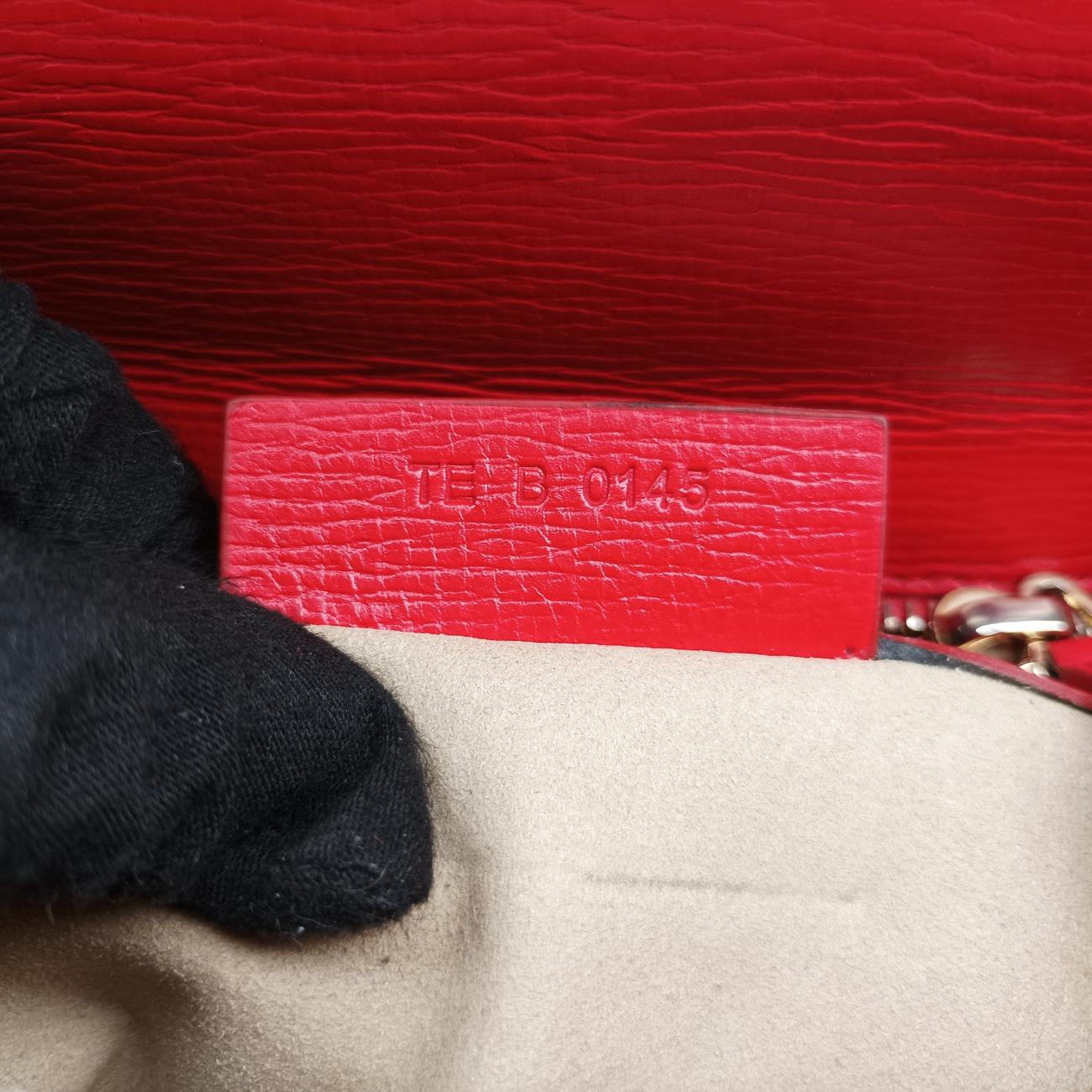 Pre-owned Givenchy Pandora Red Leather  shoulderbag | stylenewstar