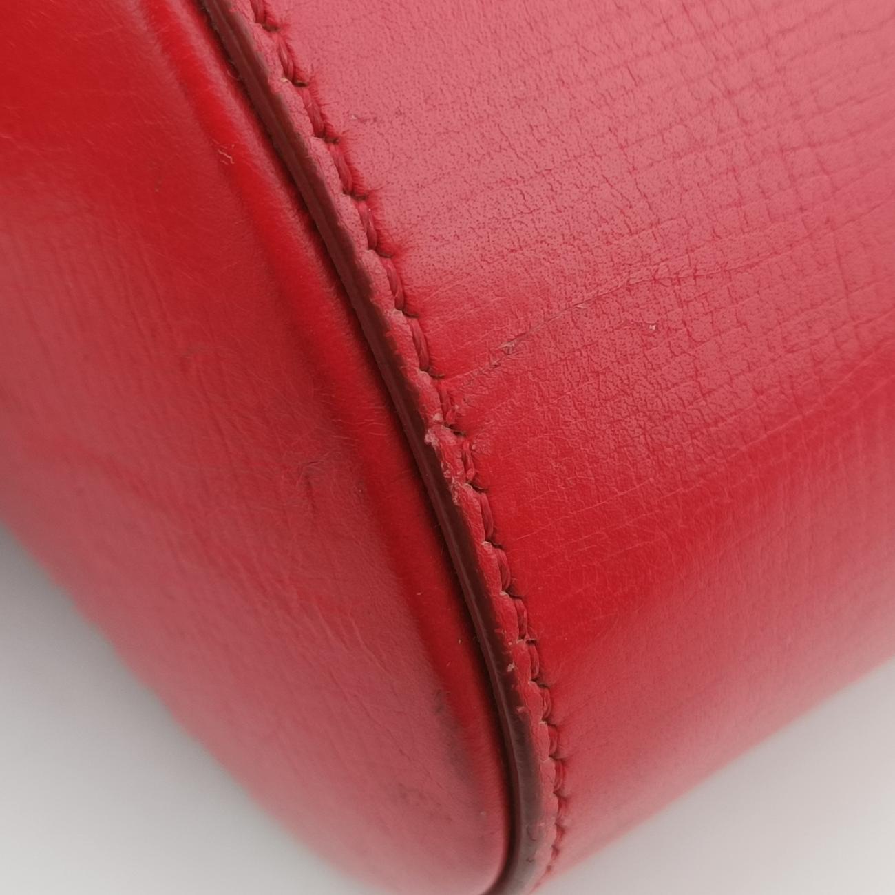 Pre-owned Givenchy Pandora Red Leather  shoulderbag | stylenewstar