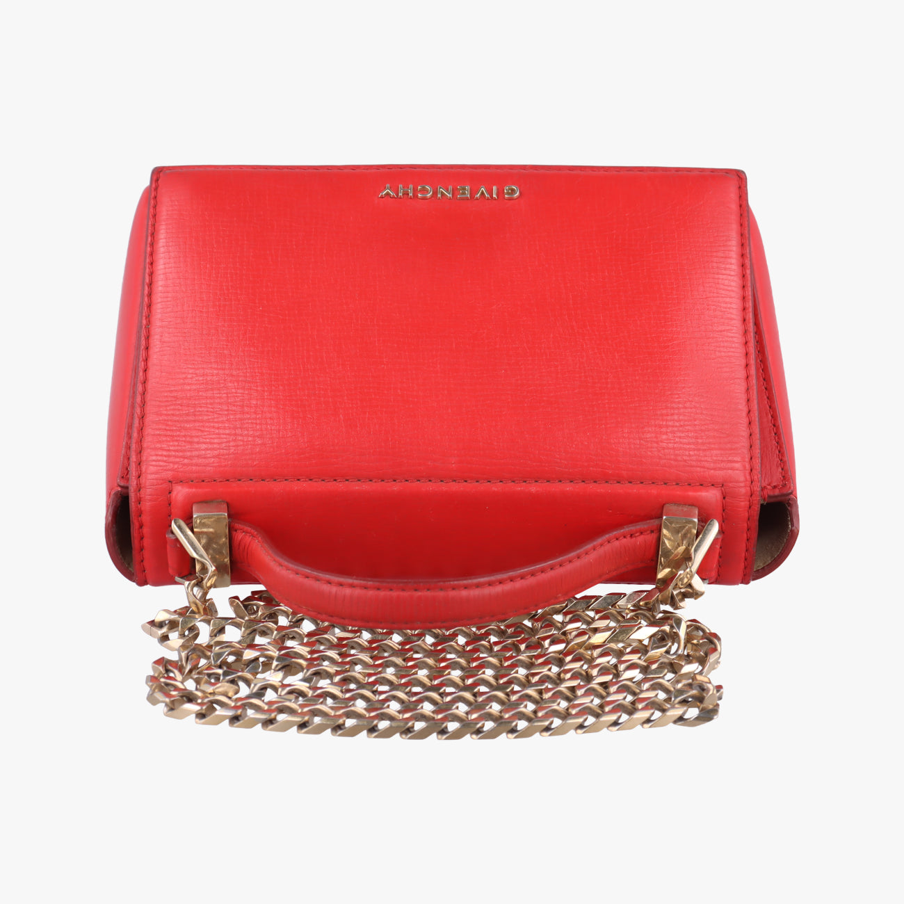 Pre-owned Givenchy Pandora Red Leather  shoulderbag | stylenewstar