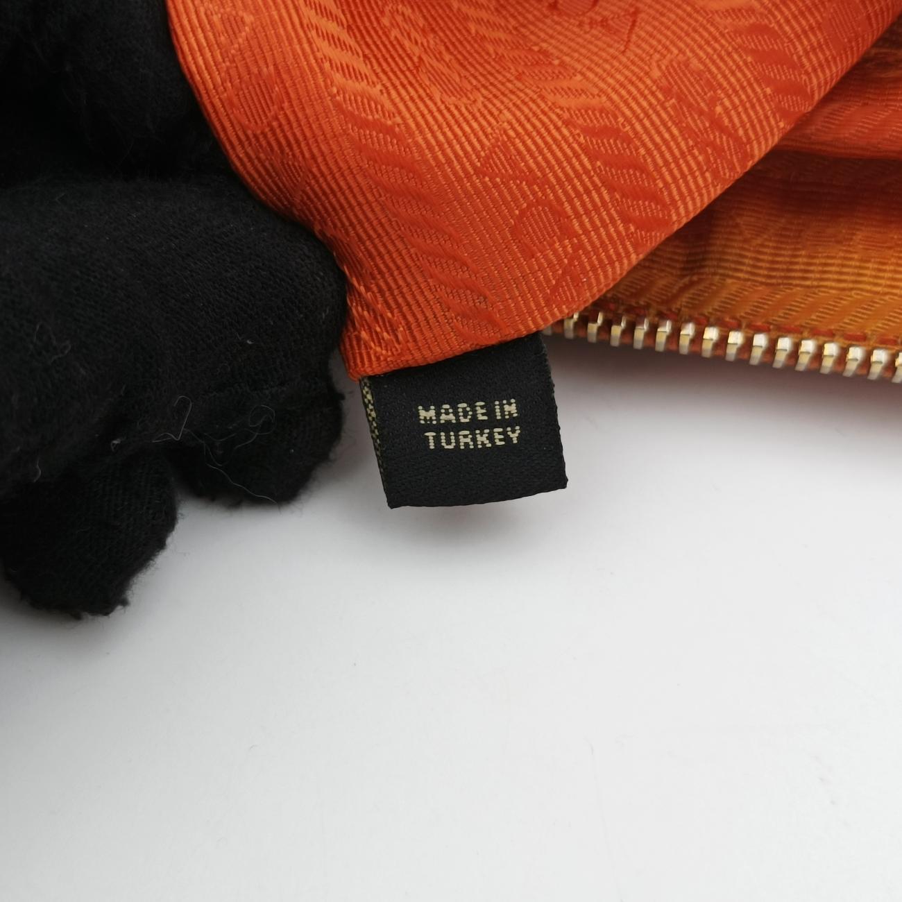 Vintage Prada Triangle Logo Orange nylon  shoulderbag | stylenewstar
