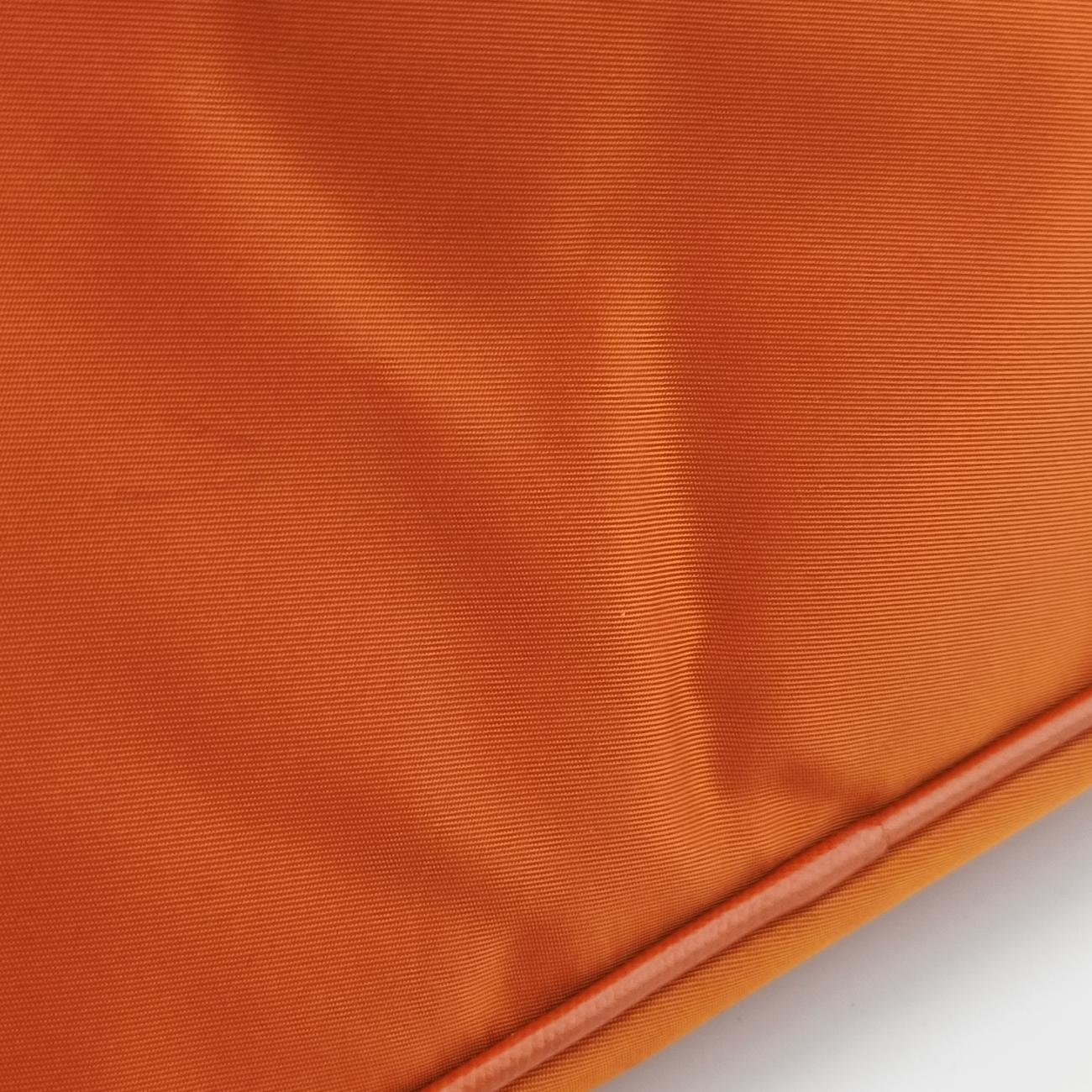 Vintage Prada Triangle Logo Orange nylon  shoulderbag | stylenewstar