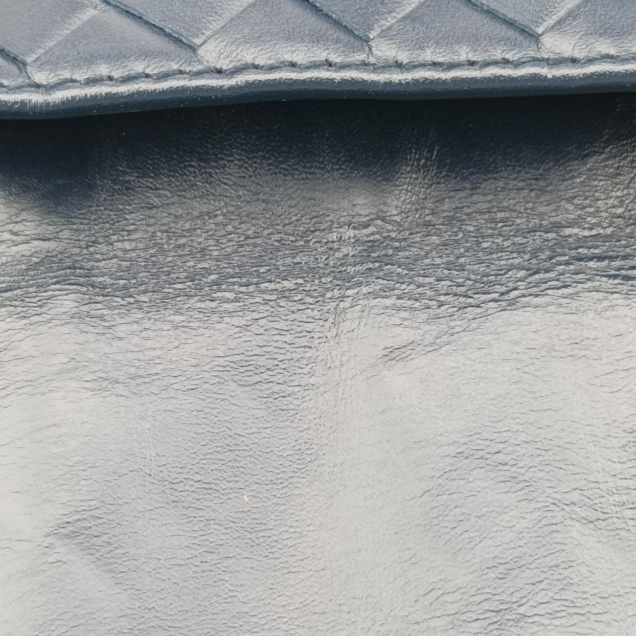 Pre-owned Bottega Veneta Intrecciato Navy lambskin  crossbodybag | stylenewstar