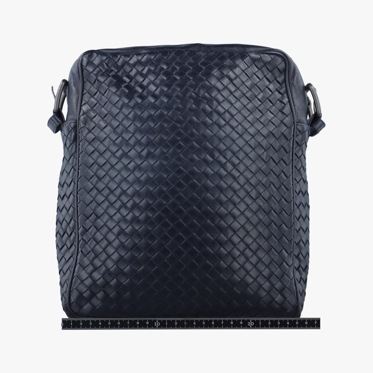 Pre-owned Bottega Veneta Intrecciato Navy lambskin  crossbodybag | stylenewstar