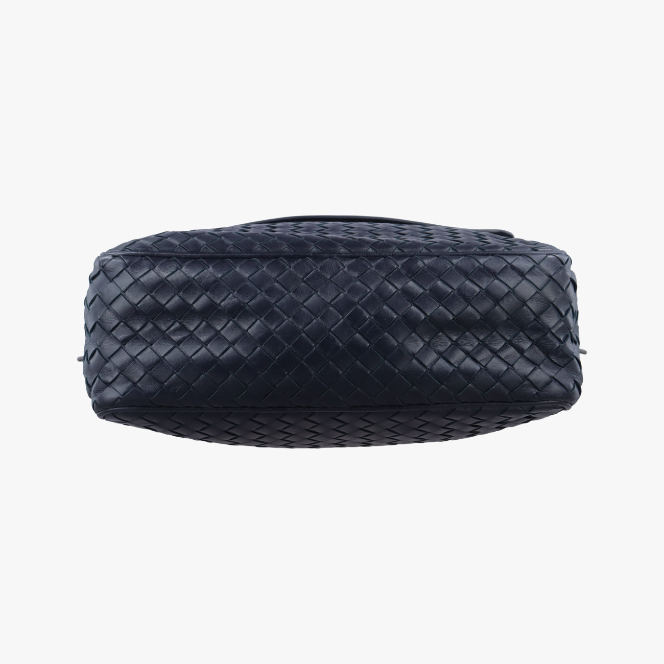 Pre-owned Bottega Veneta Intrecciato Navy lambskin  crossbodybag | stylenewstar