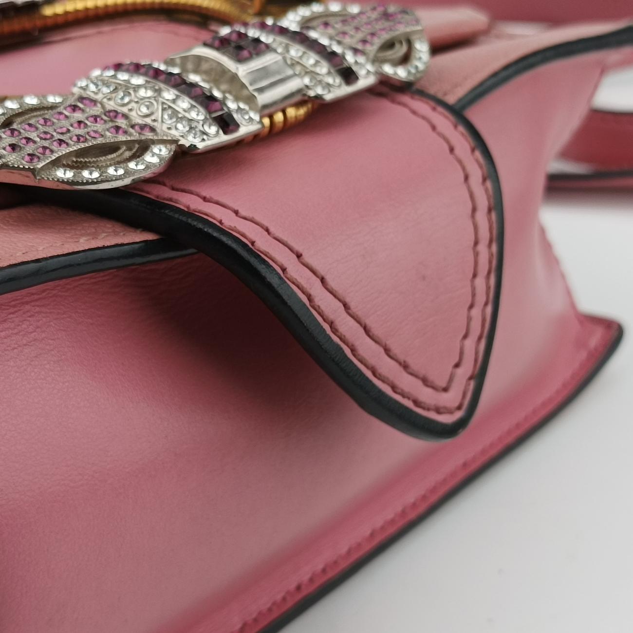 Pre-owned Miu Miu Miu Lady Pink×multicolor Leather  shoulderbag | stylenewstar