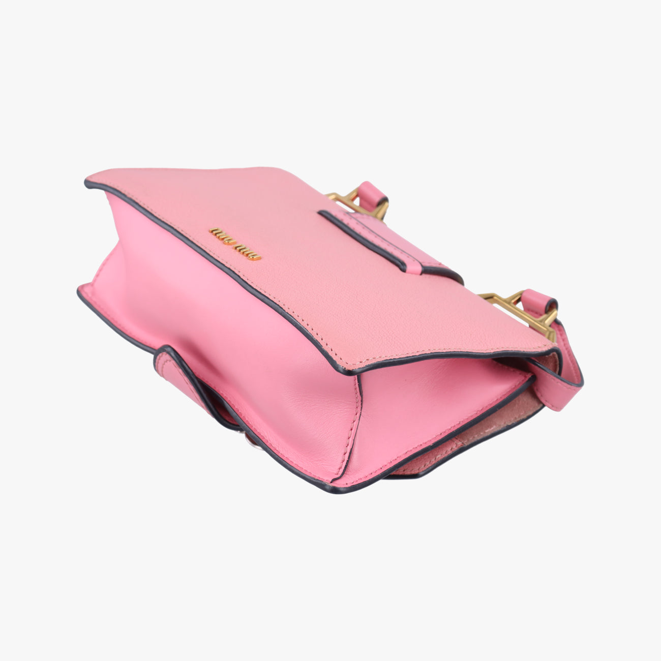 Pre-owned Miu Miu Miu Lady Pink×multicolor Leather  shoulderbag | stylenewstar